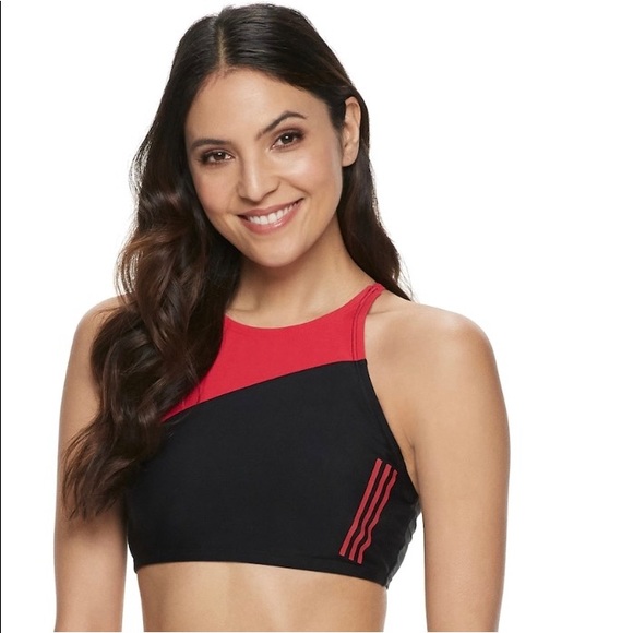 adidas Other - NWT Adidas colorblock crop high top bikini top